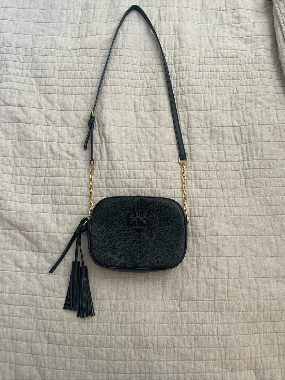 Tory Burch Black Leather Crossbody